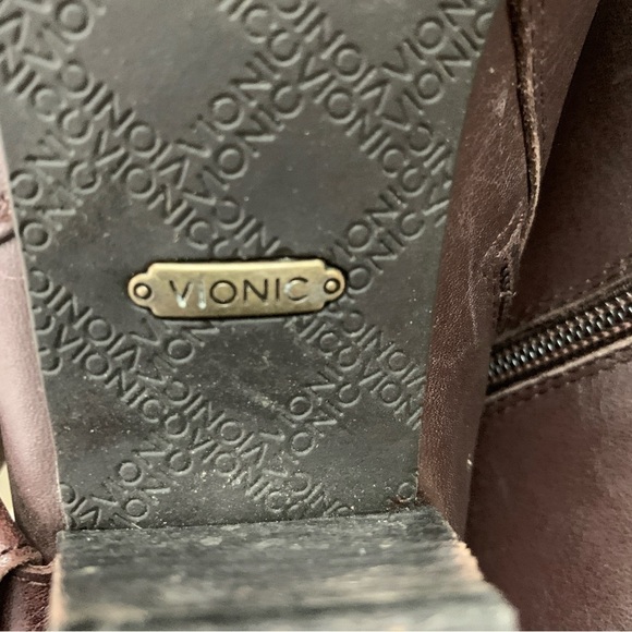 Vionic Trinity Brown Leather Booties Size 6.5 - Picture 12 of 12